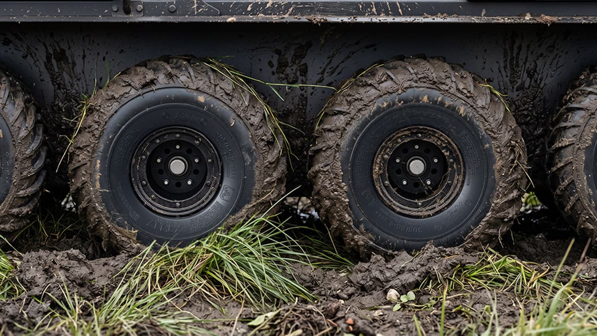 ARGO XT117 25” TIRES ON BEADLOCK WHEELS
