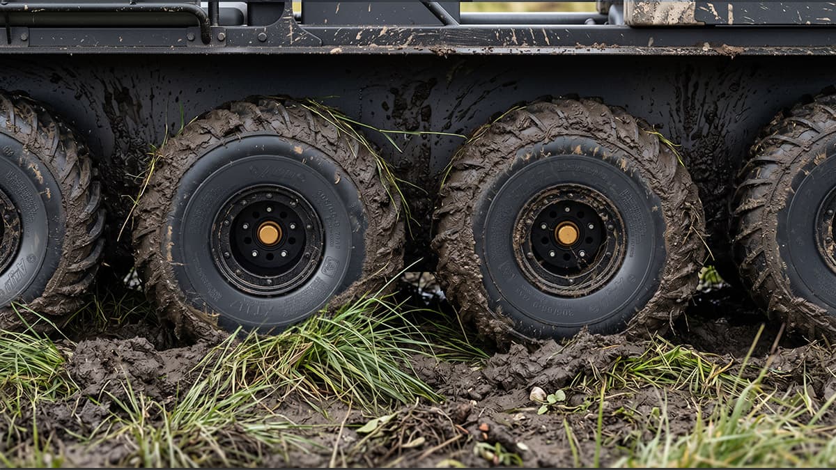 ARGO XT117 25” TIRES ON BEADLOCK WHEELS
