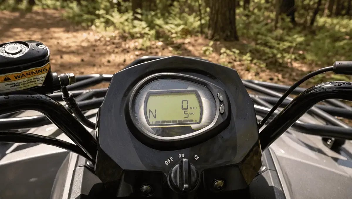 Digital Gauge on an Alterra 450 ATV