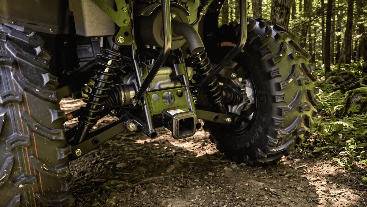 Rear 2-inch Receiver Hitch on an Alterra 450 ATV
