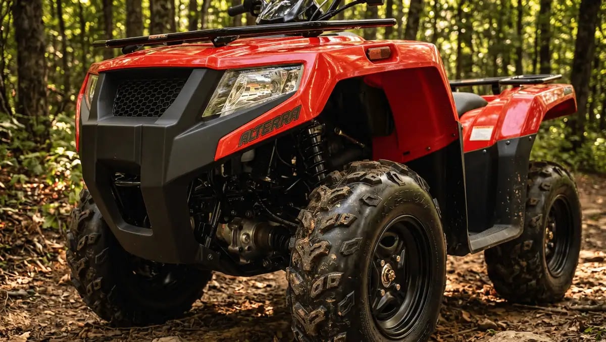 7-inch Suspension Travel on an Alterra 450 ATV