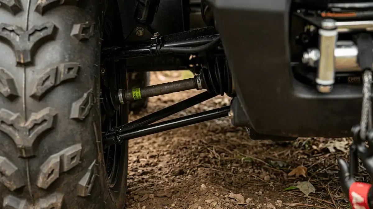 Dual A-Arm Front and Rear Suspension on an Alterra 450 ATV