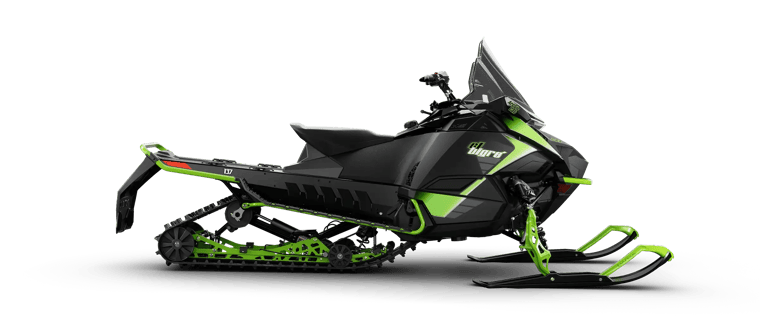 ZR 600 El Tigre 137 w/Arctic Cat G8 Display, Black/Green