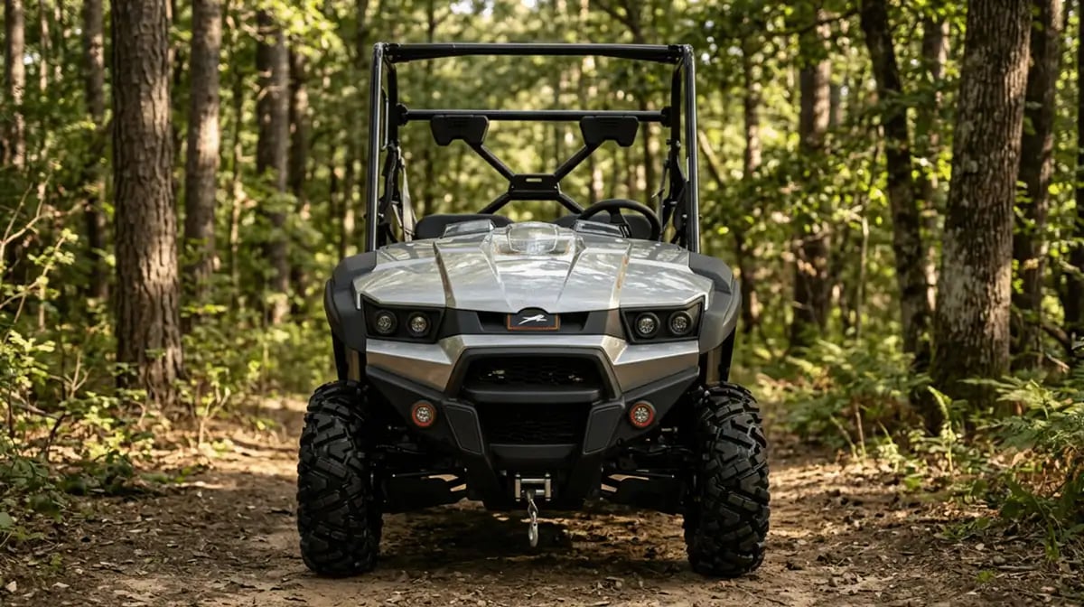 Prowler 500 crossing shallow water