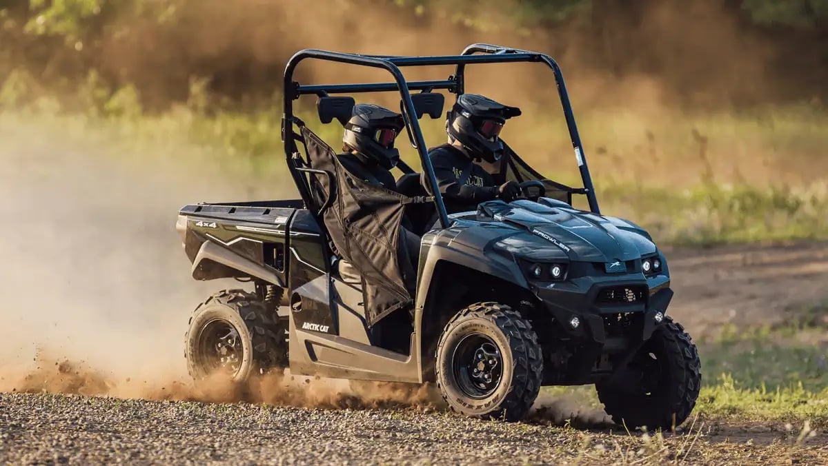 Prowler 500 crossing shallow water