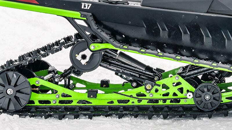 SLIDE-ACTION rear suspension