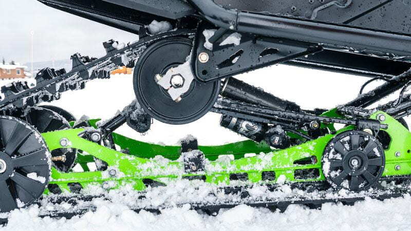 SLIDE-ACTION rear suspension